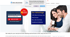 Desktop Screenshot of nextjobathome.com