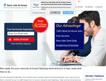 Tablet Screenshot of nextjobathome.com